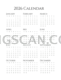Calendar 2026 2511x3250 cutout from Calendar 2026