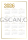 Calendar 2026 2651x3750 cutout from Calendar 2026