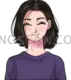 Doomer Girl #399 cutout from Doomer Wojak