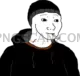 Doomer Wojak #374 cutout from Doomer Wojak