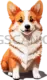 Welsh Corgi #380 cutout from Welsh Corgi
