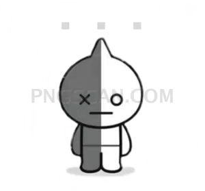BT21 Character Fun cutout from Fish Cartoon