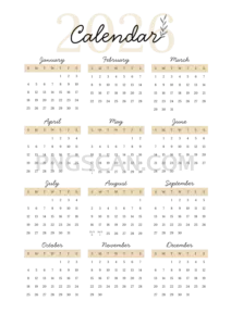 Calendar 2026 2579x3648 cutout from Calendar 2026
