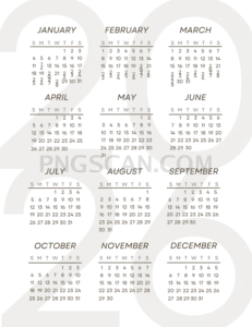 Calendar 2026 2511x3250 cutout from Calendar 2026