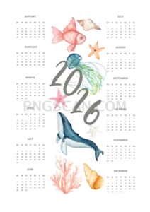 Calendar 2026 2183x3087 cutout from Calendar 2026