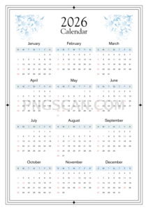 Calendar 2026 1414x2000 cutout from Calendar 2026