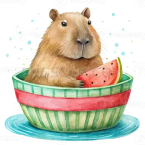 Capybara cutout image