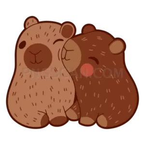 Capybara natural cutout from Capybara