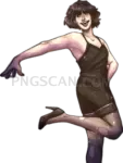 Doomer Girl #442 cutout from Doomer Wojak