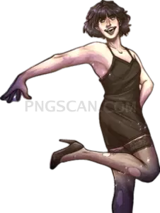 Doomer Girl #442 cutout from Doomer Wojak