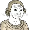 Doomer Girl #439 cutout from Doomer Wojak