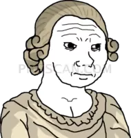 Doomer Girl #439 cutout from Doomer Wojak