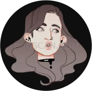 Doomer Girl #424 cutout from Doomer Wojak