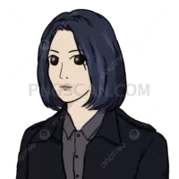 Doomer Girl #421 cutout from Doomer Wojak