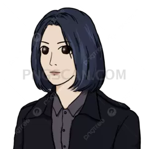 Doomer Girl #421 cutout from Doomer Wojak