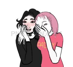 Doomer Girl #418 cutout from Doomer Wojak