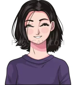 Doomer Girl #399 cutout from Doomer Wojak