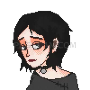 Doomer Girl #393 cutout from Doomer Wojak