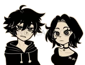 Doomer Girl cutout from Doomer Wojak