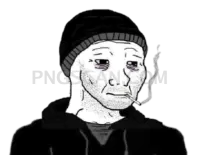 Doomer Wojak #384 cutout from Doomer Wojak
