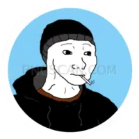 Doomer Wojak #382 cutout from Doomer Wojak