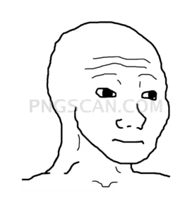 Doomer Wojak #368 cutout from Doomer Wojak