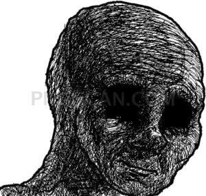 Doomer Wojak natural cutout from Doomer Wojak
