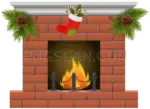 Fireplace Vector Flames cutout from Mardi Gras Vector