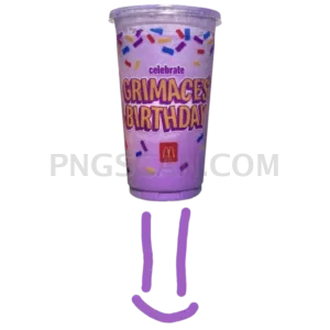 Grimace Shake natural cutout from Grimace Shake