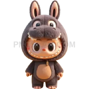 Labubu Brown #296 cutout from Labubu