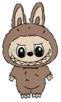 Labubu Brown #278 cutout from Labubu
