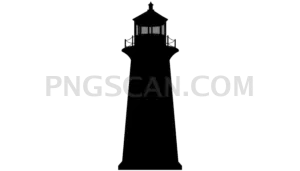 Lighthouse Silhouette Seaside Landmark cutout from Pageant Silhouette