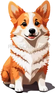 Welsh Corgi #380 cutout from Welsh Corgi